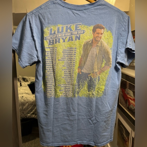 Vintage Luke Bryan Country Music Tour 2014 Shirt - Picture 2 of 2